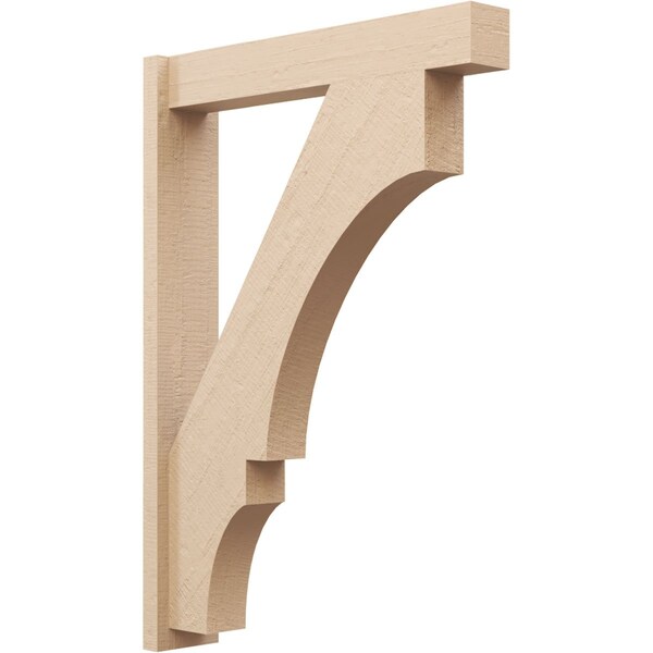 Ekena Millwork 5 1/2-in W x 28-in D x 40-in H Balboa Block Rough Cedar Woodgrain TimberThane Outlooker, Primed Tan OUTUR055X28X40BOA44RCPR - main